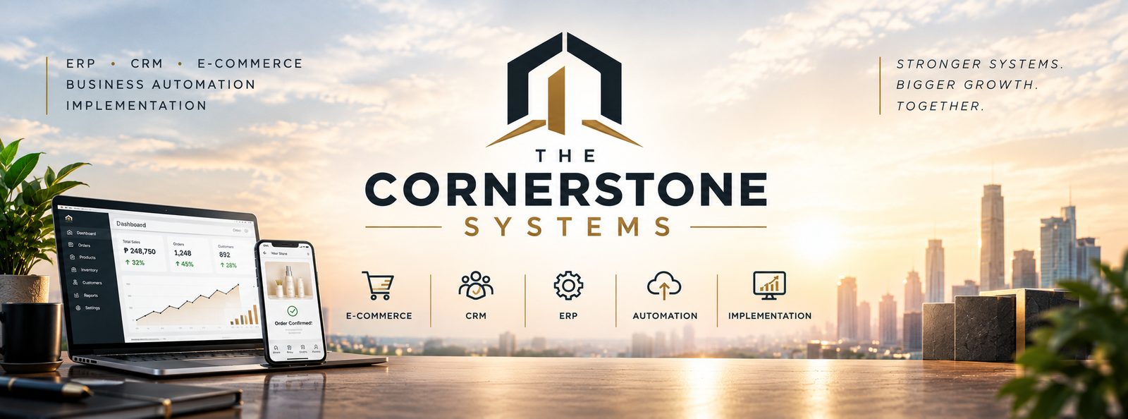 The Cornerstone Systems — ERP, CRM, e-commerce, business automation, implementation